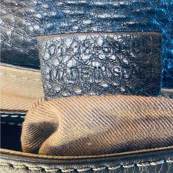 Chloe Marcie Pochette Crossbody Black Leather Bag Authentic - Picture 13 of 17